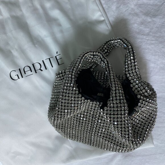 Giarite Brilly silver crystal handbag - Picture 1 of 10